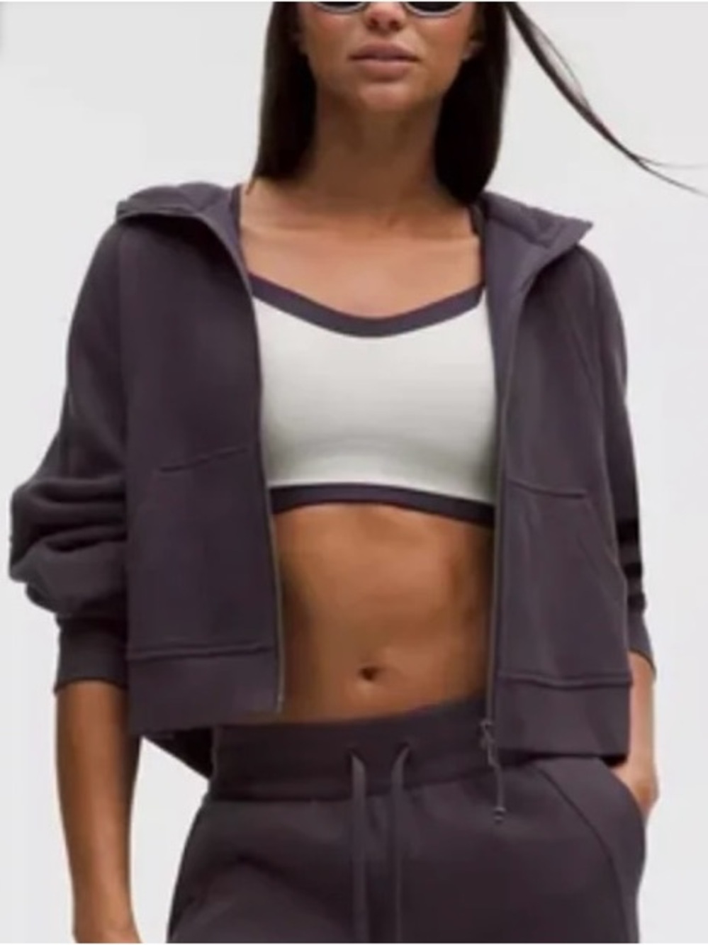 Sold Out Purple Lululemon Oversized Cozy Crop Full- Zip Hoodie - Size XS